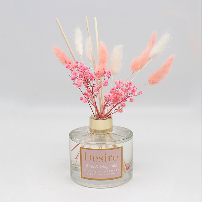 Rose & Magnolia Scented Pink Pampas Grass 100ml Diffuser
