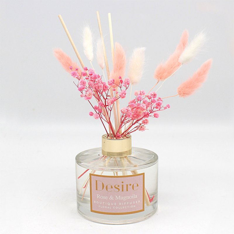 Rose & Magnolia Scented Pink Pampas Grass 200ml Diffuser