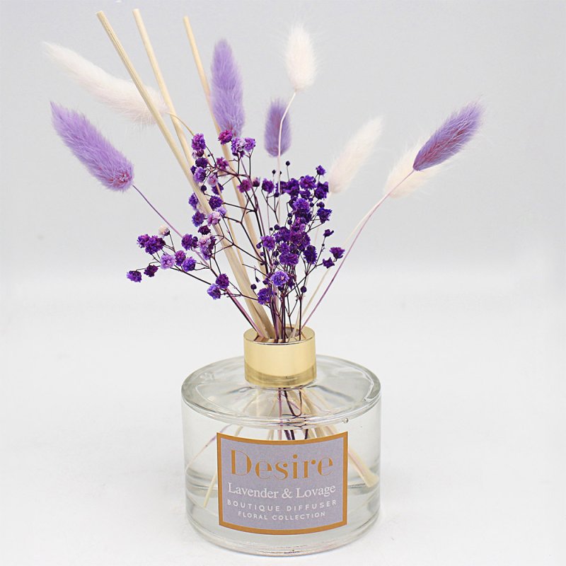 Lavender & Lovage Scented Lilac Pampas Grass 500ml Diffuser