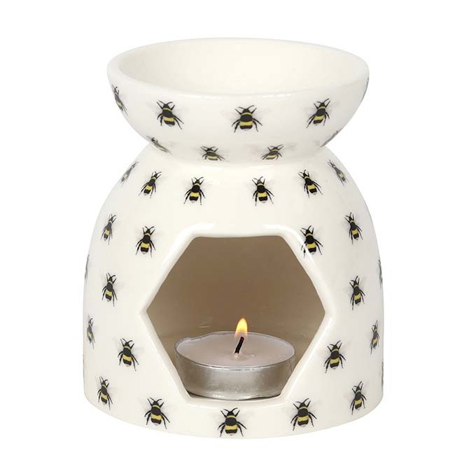 
                  
                    All Over Bee Print Oil Burner With Candle Tealight Inside
                  
                