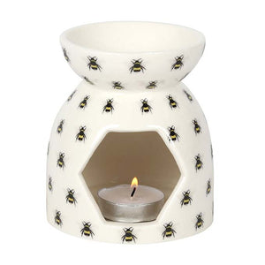 
                  
                    All Over Bee Print Oil Burner With Candle Tealight Inside
                  
                