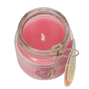 
                  
                     9cm Crown Chakra Scented Candle - An aerial view showing an open jar.
                  
                