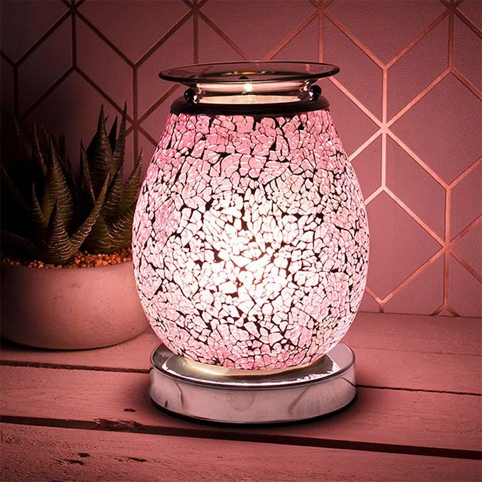 Desire Aroma Glass Lamp Mosaic Pink