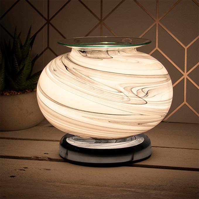 Desire Aroma Globe Lamp Grey Marble