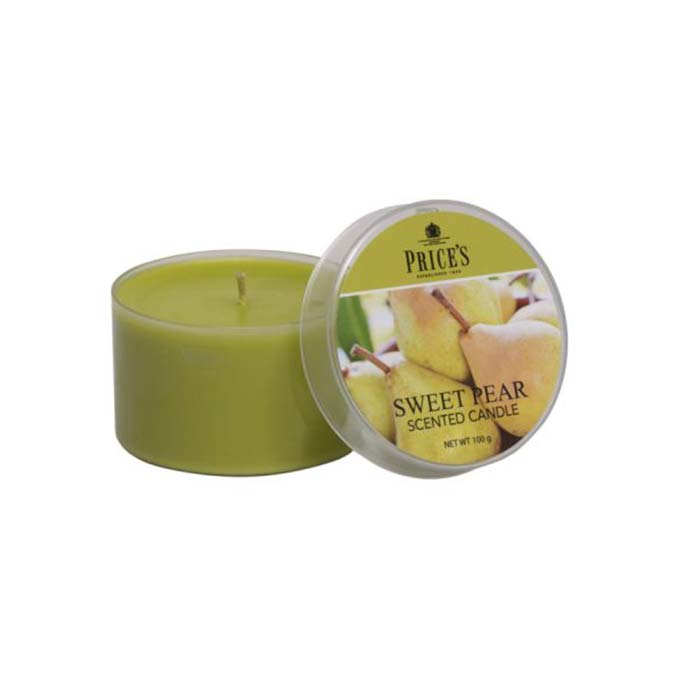 Price's Sweet Pear Candle Tin 100g