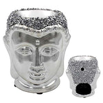 Silver Sparkle Buddha Oil Wax Warmer