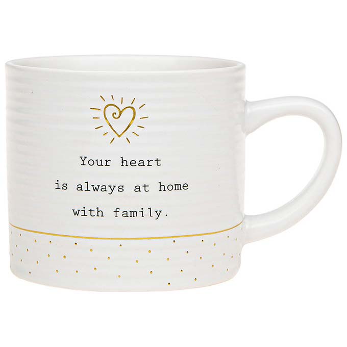 Thoughtful Words Ceramic Mug Family reads 