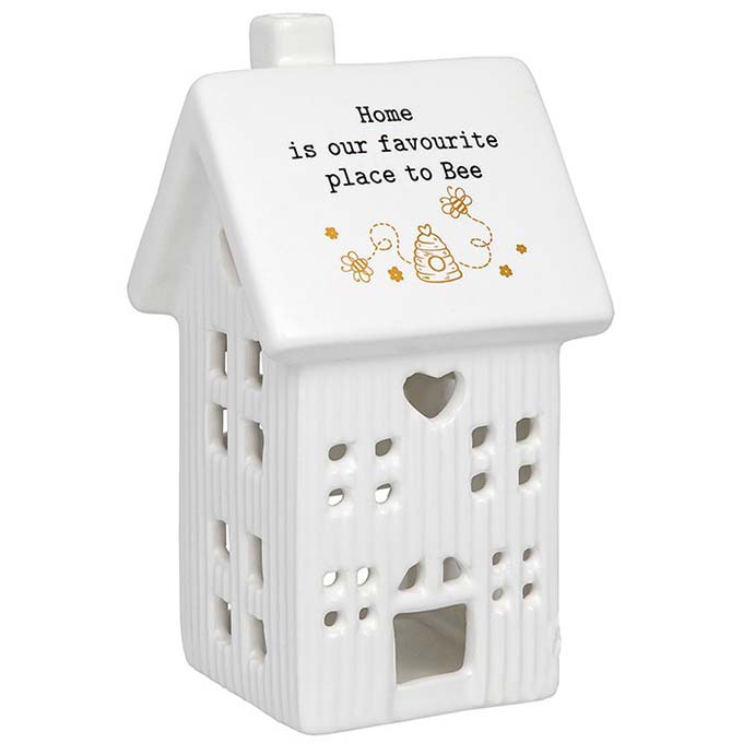 Thoughtful Words Tall Tealight House Home/Bee