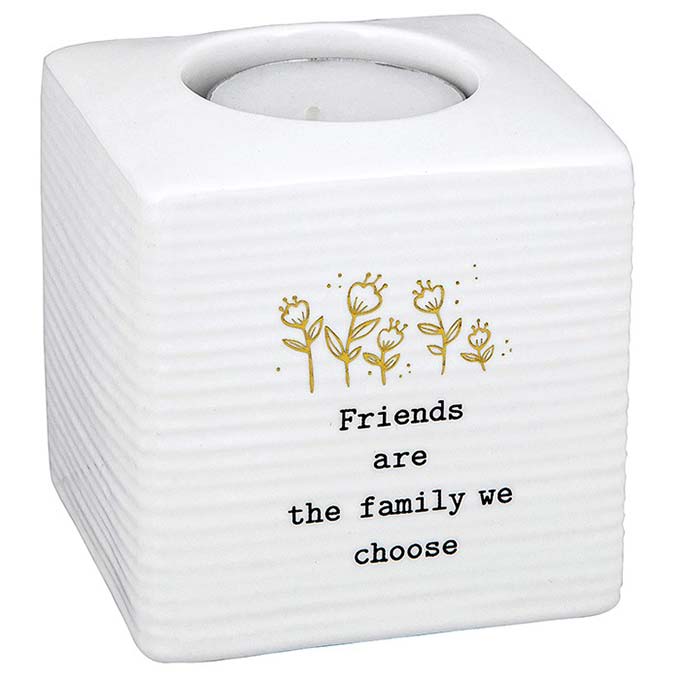 Thoughtful Words Tealight Holder Friends