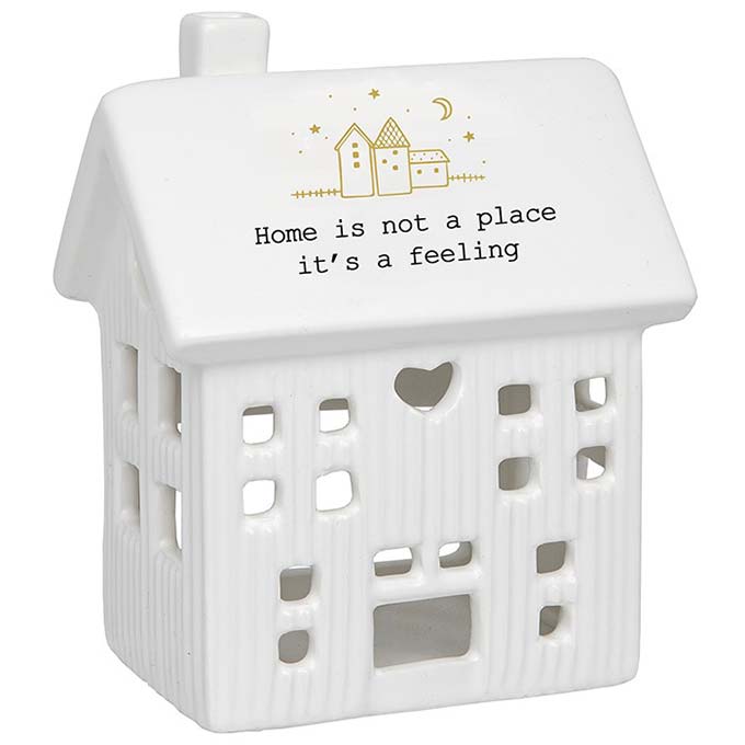 Thoughtful Words Tealight House Home/Place