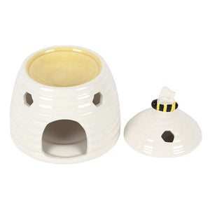 
                  
                    White Beehive Oil Burner With Lid Off
                  
                