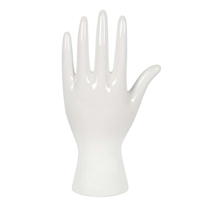 
                  
                    White Ceramic Palmistry Hand Ornament
                  
                