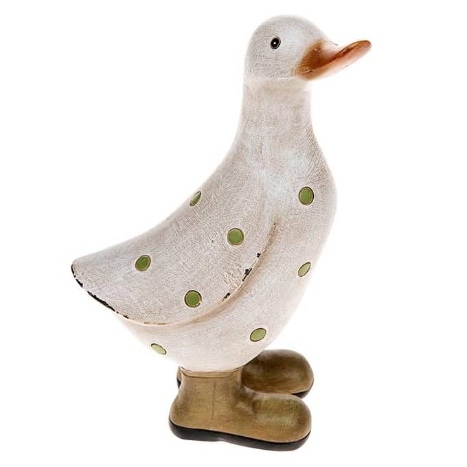 davids polka dot duck small green