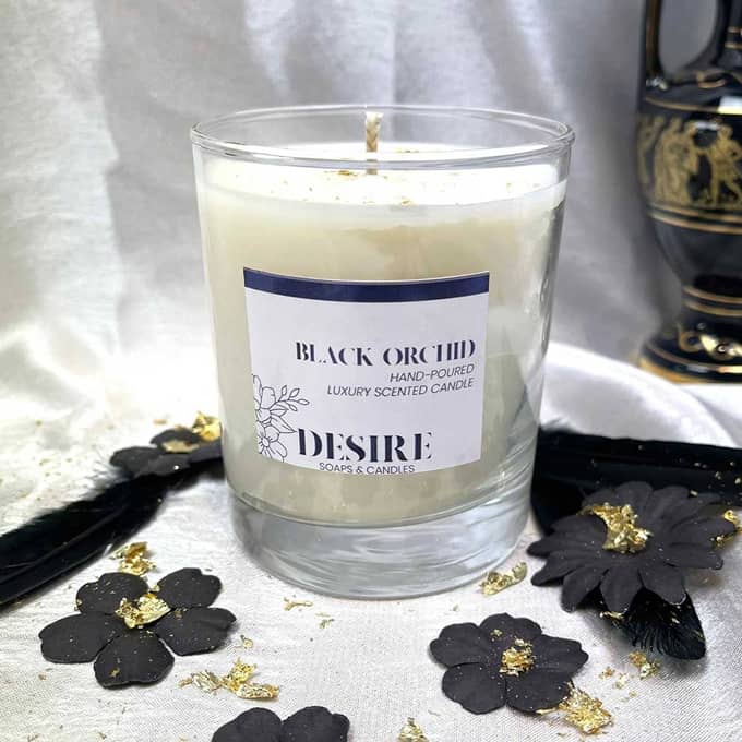 desire 30cl black orchid scented candle
