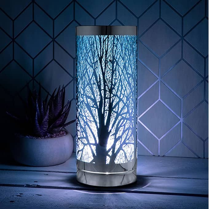 Desire Aroma Cylinder Lamp Tree Silver