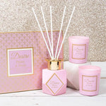 desire candle diffuser set of 3 peony blush
