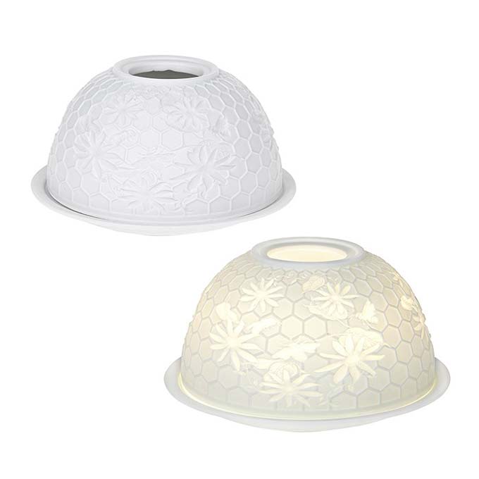 Desire White Dome Warmer Honeycomb