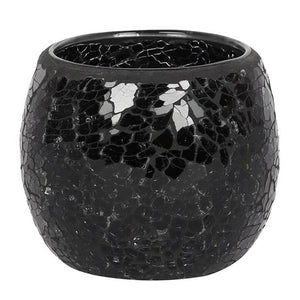 
                  
                    Large Black Crackle Glass Candle Holder
                  
                