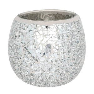 
                  
                    Large Silver Crackle Glass Candle Holder
                  
                