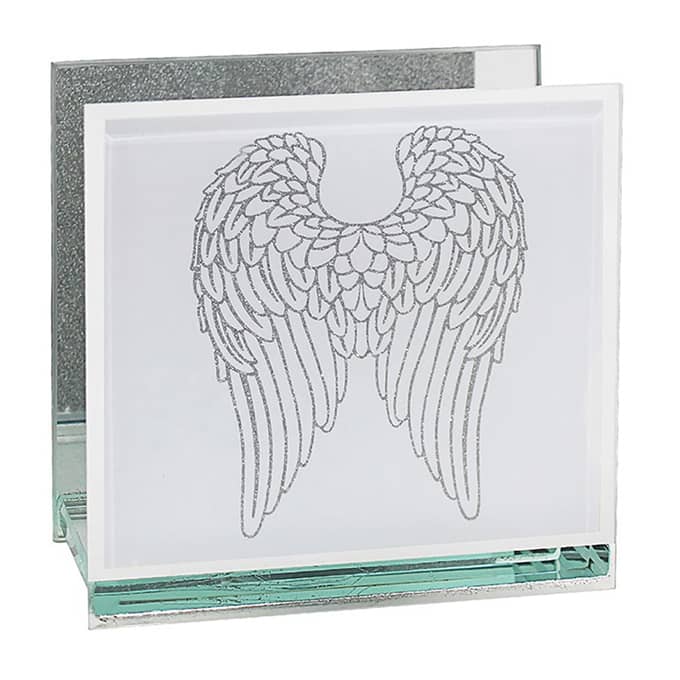 Mirror Angel Wings Tealight Holder
