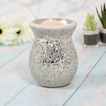 mosaic oil warmer silver large