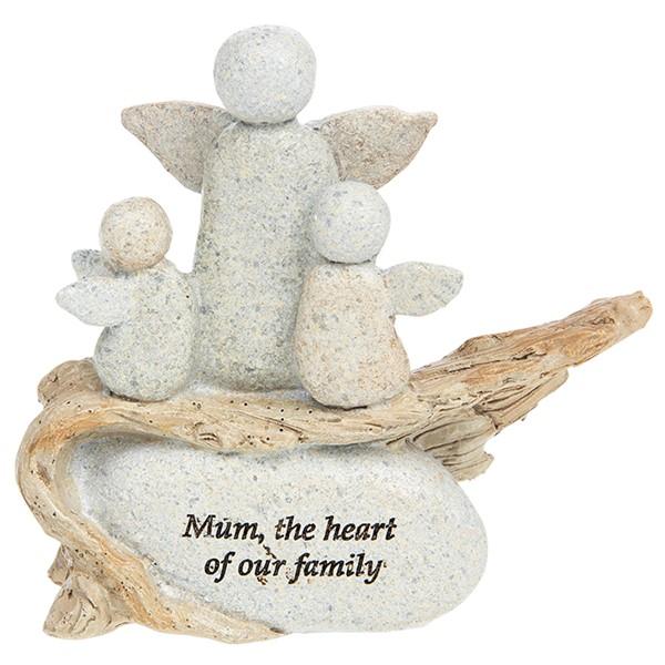 Pebble Art Angel Mothers Love