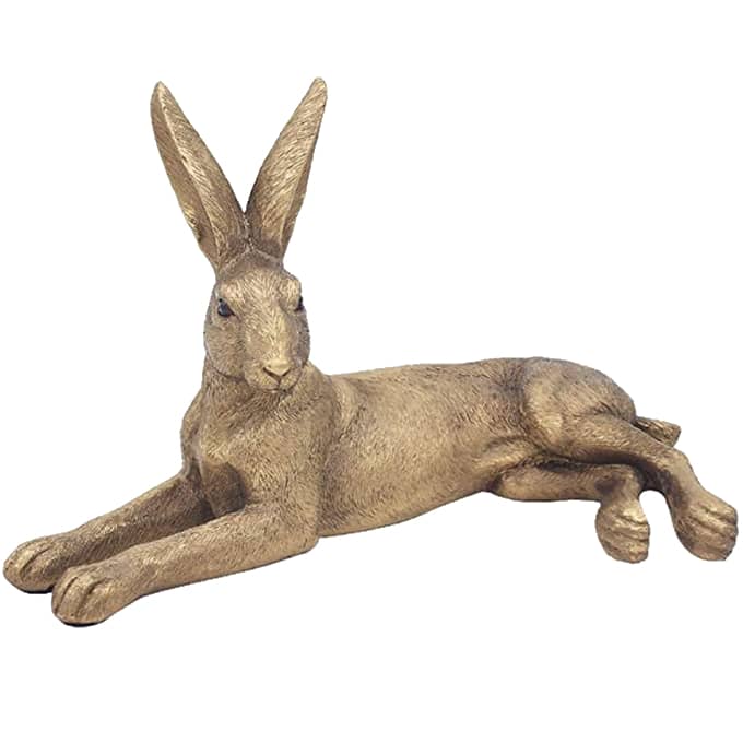 Reflections Bronzed Lying Hare