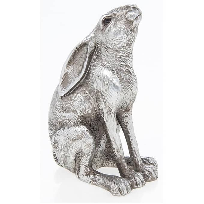 Reflections Silver Moon Gazing Hare Small