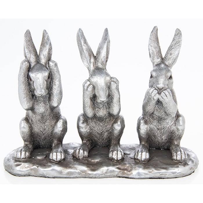 reflections silver triple hares