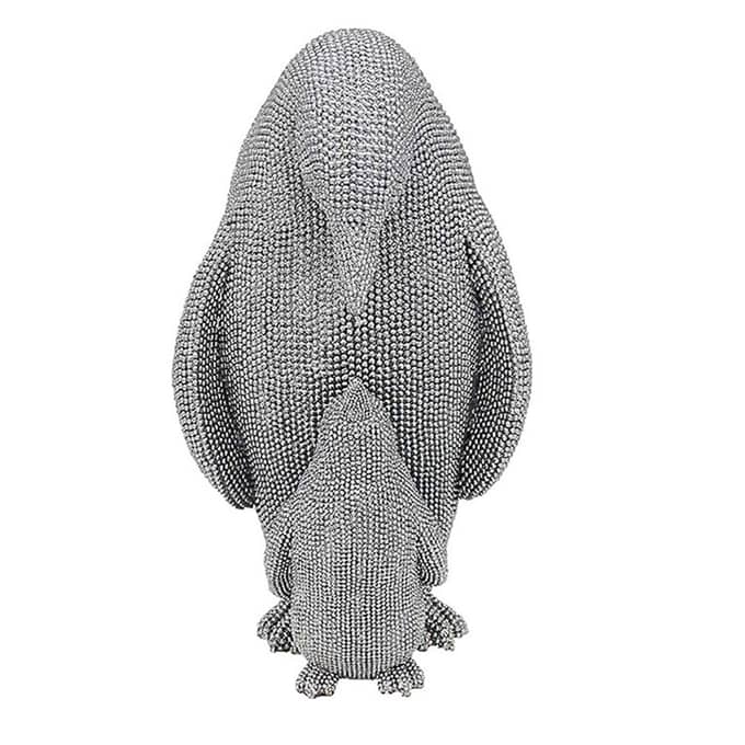 Silver Sparkle Penguin & Baby Large