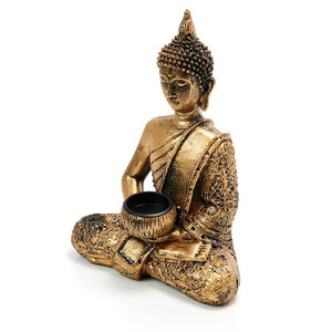 
                  
                    Sitting Thai Buddha Tealight Holder Side
                  
                