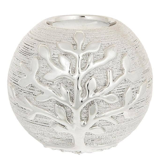 tree of life tealight ball champagne