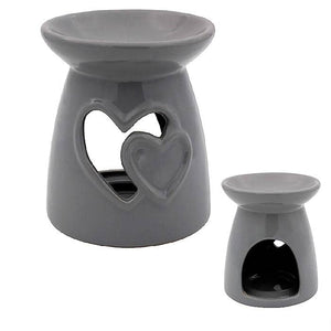 wax oil warmer hearts-grey