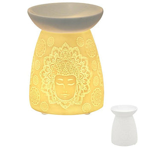 white wax warmer buddha
