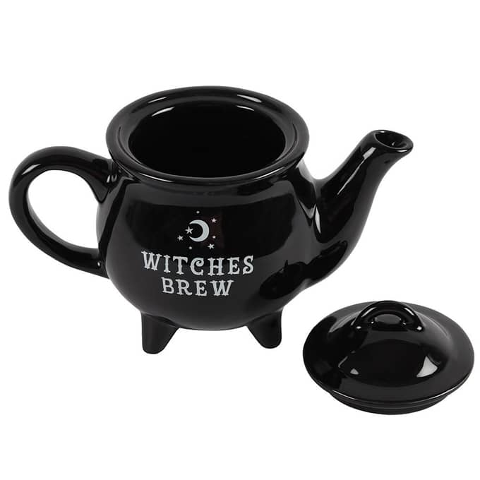 
                  
                    Witches Brew Black Ceramic Tea Pot White Background
                  
                