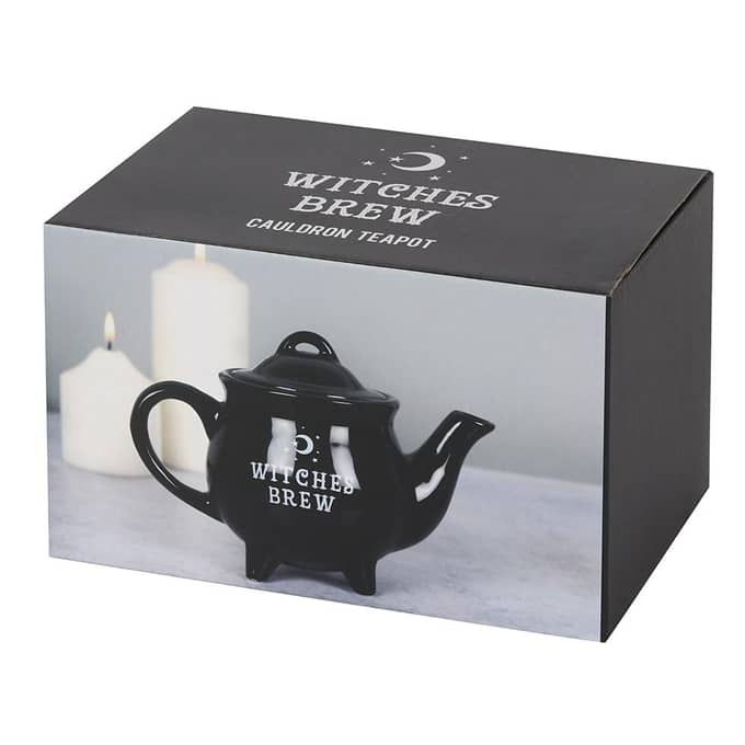 
                  
                    Witches Brew Black Ceramic Tea Pot Box Photo
                  
                